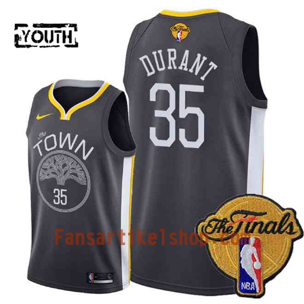 NBA Golden State Warriors Trikot Kevin Durant 35 Black Town 2018 NBA Finals Patch Nike Swingman - Kinder NBA Golden State Warriors Trikot Kevin Durant 35 Black Town 2018 NBA Finals Patch Nike Swingman - Kinder